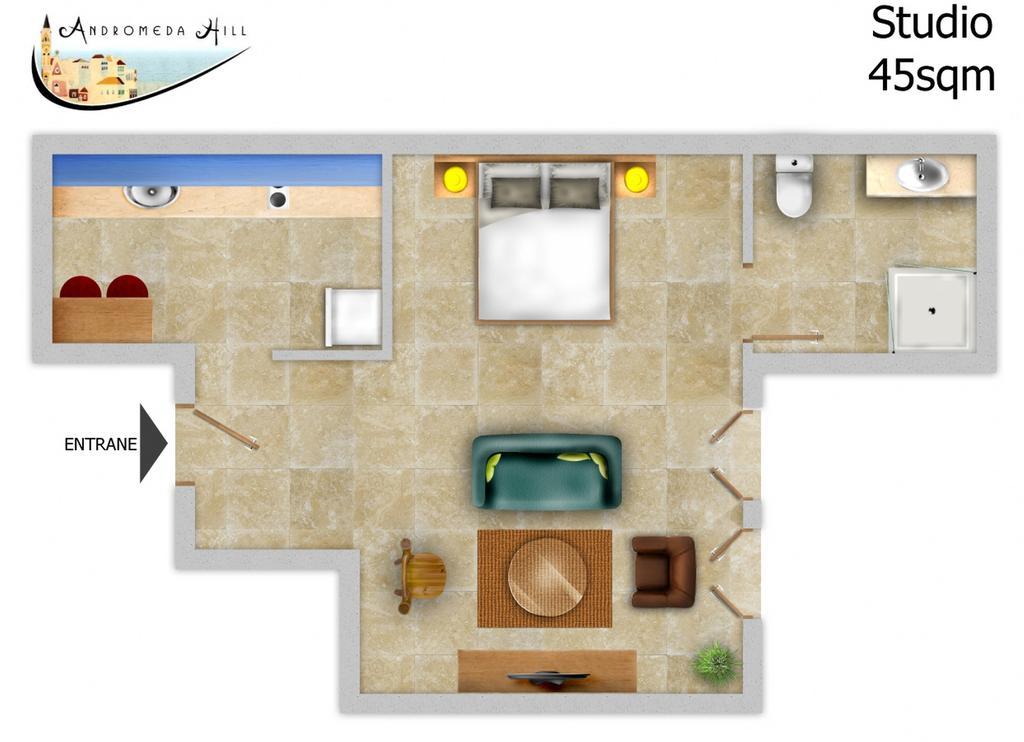 Andromeda Hill Apartments And Spa Τελ Αβίβ Δωμάτιο φωτογραφία